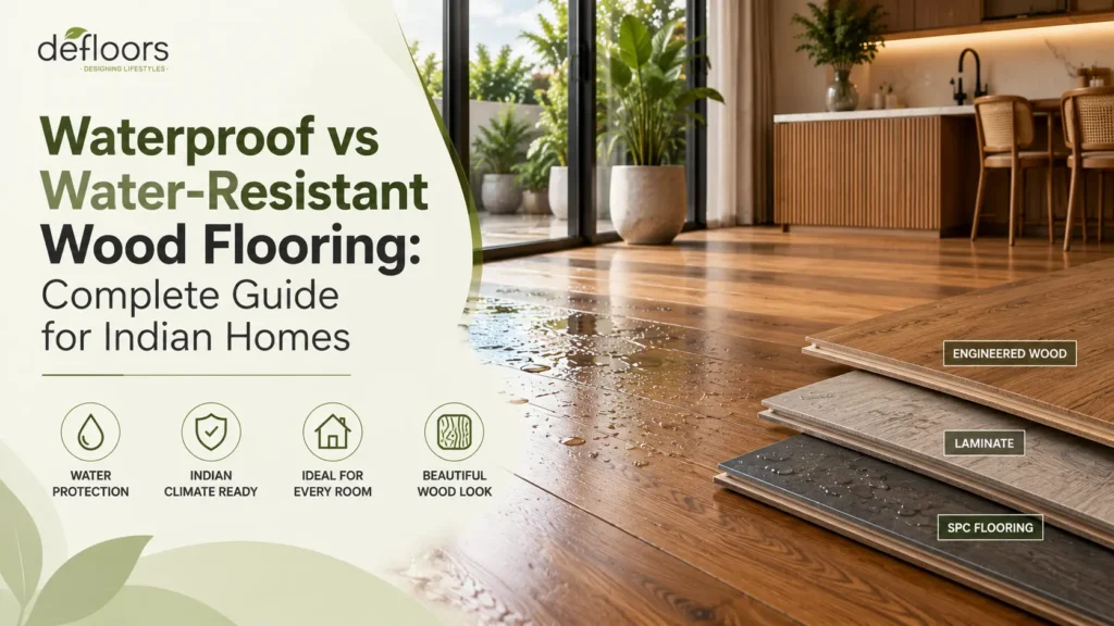 Waterproof vs water-resistant wood flooring